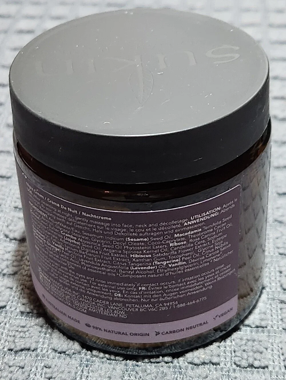 Sealed Sukin Purely Ageless Restorative Night Cream , 4.06 oz Cream
